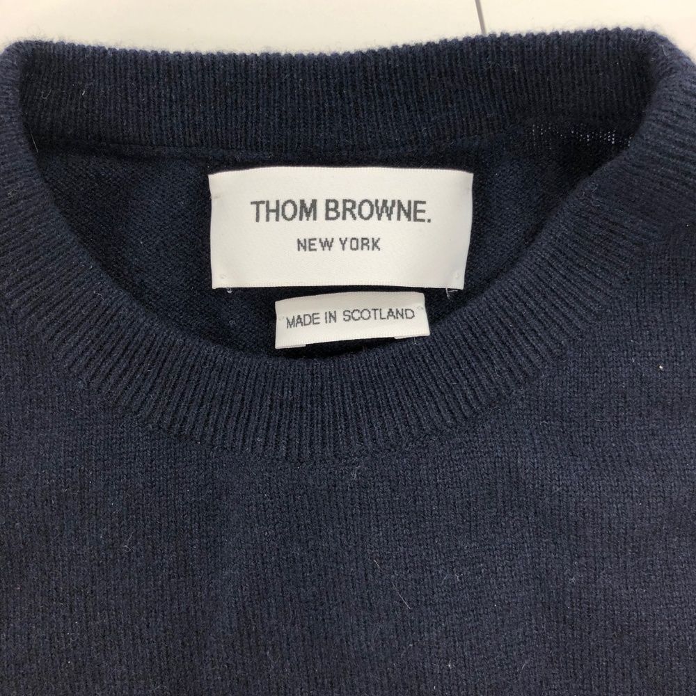 Thom Browne, 4-Bar Poolside Intarsia Pullover - Picture 4 of 4